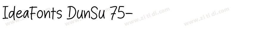 IdeaFonts DunSu 75字体转换